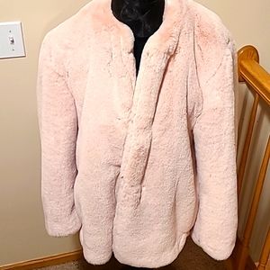 Pink Faux Fur Gap Jacket